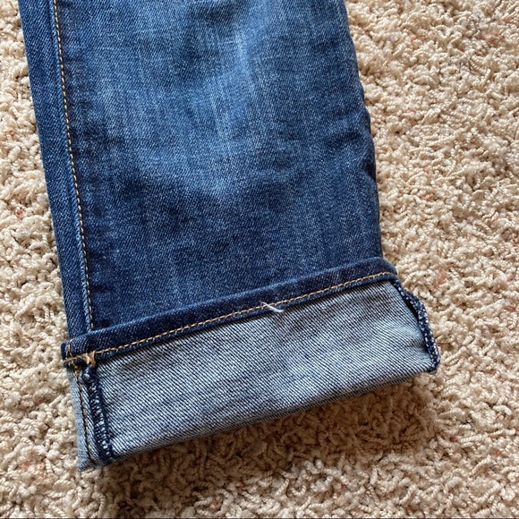 American Eagle Artist Crop Capri Denim Jeans 0 - Picture 5 of 7